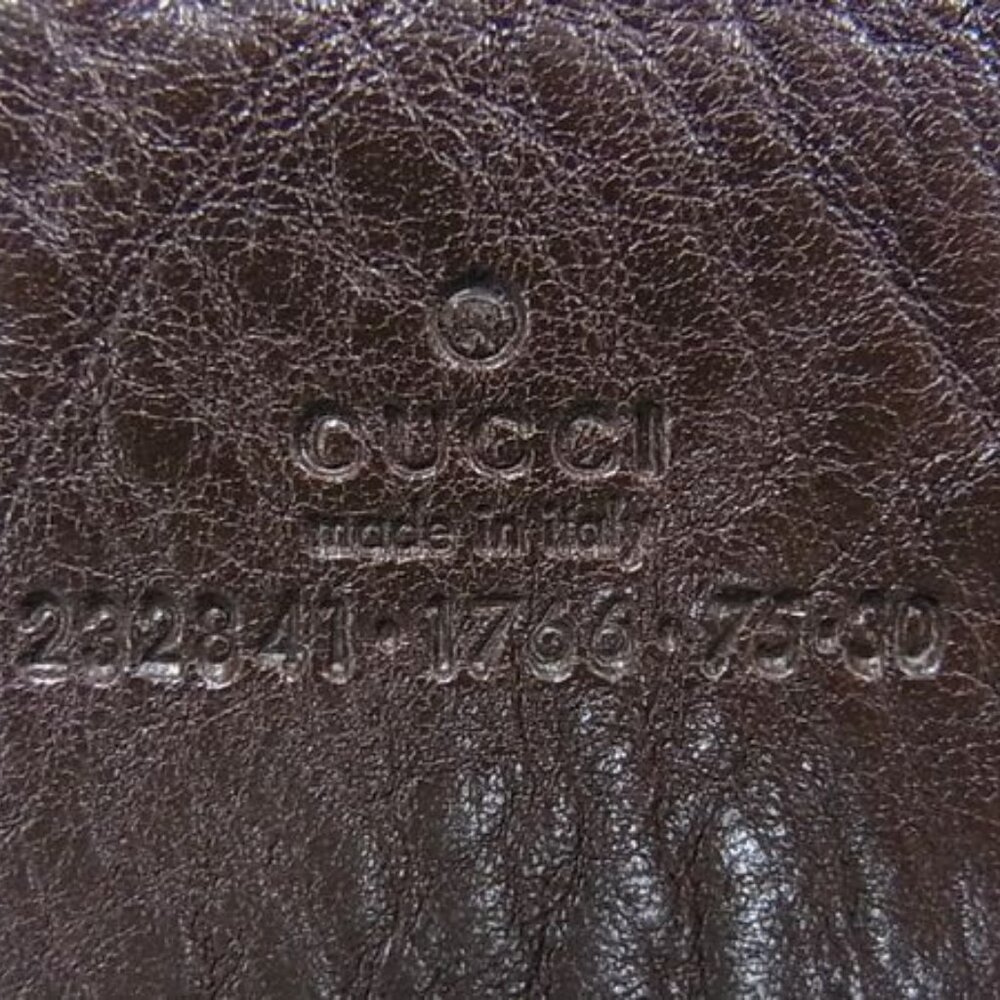 Gucci Bamboo Canvas And Leather Belt Size Indicated 75/30 Brown - Picture 4 of 4